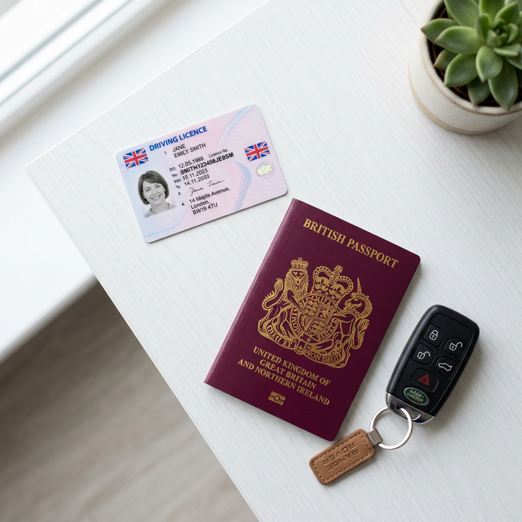Documents for driving test