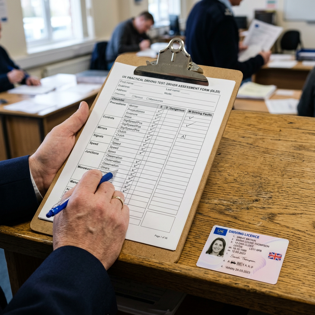 Driving test preparation checklist and documents